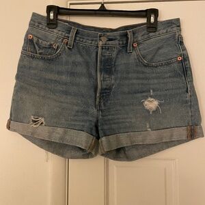 Denim shorts